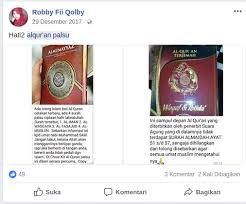 Salah Dua Alquran Yang Diklaim Sebagai Al Quran Palsu Kembali Beredar Stop Hoax