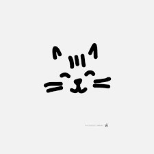 Notice how the curves form a line that comes up into the nose. Happy Cat Face Simple Cat Drawing Cat Face Drawing Cat Drawing