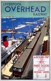 Print Of Liverpool Overhead Railway Poster 1923 1950 Travel Posters Train Posters Vintage Travel Posters