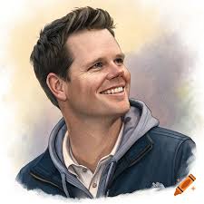 Close up Portrait of Michael Ray Morton created