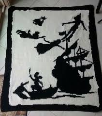 Peter Pan Blanket Baby Boy Crochet Blanket Baby Blanket Crochet Pattern Blanket Knitting Patterns
