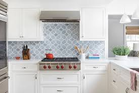 Kitchen white glass mosaic tile backsplash. Gray Mosaic Glass Tile Backsplash With White Cabinets Transitional Kitchen