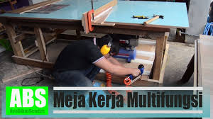 Setelah benda yang akan dibor diberi tanda dengan penitik maka jepitlah benda menggunakan ragum yang terdapat di meja bor dengan kencang dan rapat. Meja Kerja Multifungsi Workbench Youtube