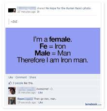 Iron Man Lol Love The Periodic Table Words Funny Quotes