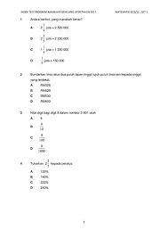 Modul latihan matematik upsr timba. Latih Tubi Matematik Upsr Kertas 1 Koleksi Bahan Upsr Facebook