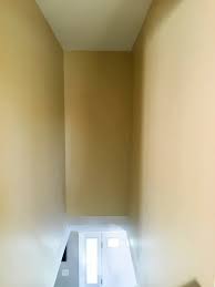 How to paint a tall stairwell. How To Paint High Walls On Stairs A Turtle S Life For Me