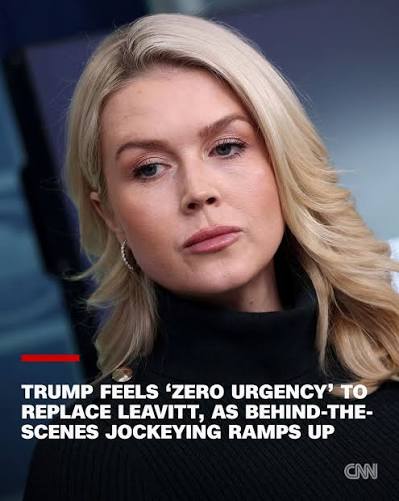 President Donald Trump is weighing relying again on a rotating cast of Cabinet officials to handle press briefings for an indefinite period following the departure of press secretary Karoline Leavitt later this