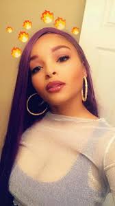 Dark Purple Human Hair Wig