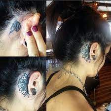 Behind Ear Tattoos Cover Up Behind Ear Tattoo Cover Tattoo Behind Ear Tattoos