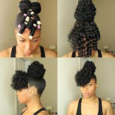 In general, being natural means you don't use any chemicals to alter the texture or natural curl pattern of your hair. How To Do Natural Hair With Flexi Rod Natural Hair And Flexi Rods Natural Hair Styles Easy Natural Hair Styles Natural Hair Updo