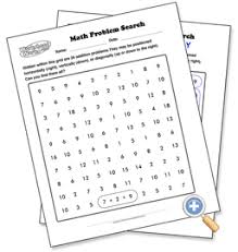 Addition Problem Search Worksheetworks Com Math Word Search Maths Puzzles Homeschool Math