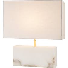 White Alabaster Rectangle Table Lamp Reviews Cb2 In 2020 Table Lamp Lamp Alabaster Lamp