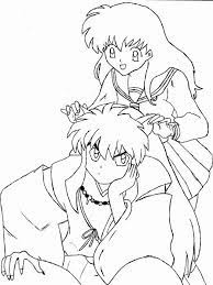 Set page margins to zero if you have trouble fitting the template on one page (file, page setup or file, printer setup in most browsers). Inuyasha Color Pages Coloring Home