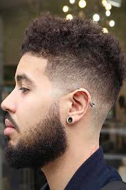 You can play up your look with an tall fringe and super tight sides. Top Curly Hairstyles For Men To Suit Any Occasion Menshaircuts Com