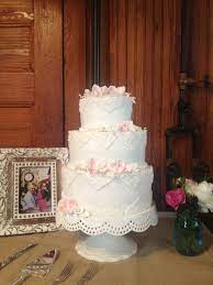 3 Tier Wedding Cake 6 8 11 Cakes On A 12 Cake Plate Gum Paste Flowers Leaves And Triangle Tr Fancy Cakes Design Gum Paste Flowers Tiered Wedding Cake