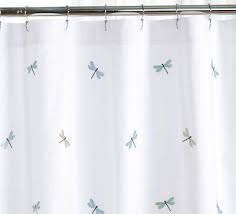 Embroidered Dragonflies Shower Curtain Shower Curtain Decor Curtains Shower Curtain