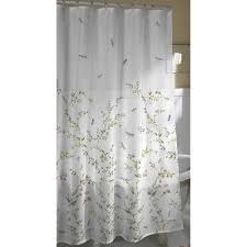 Zenna Home Dragonfly Garden Fabric Shower Curtain Walmart Com Fabric Shower Curtains Curtains Vintage Shower Curtains