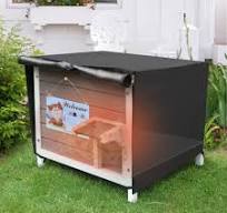 HiCaptain Abri entièrement isolé pour chats avec 6 côtés en mousse, cabane  pour chats résistante aux intempéries pour plusieurs chats, abri extérieur  ...