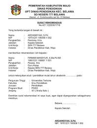 Yang bertanda tangan di bawah ini: 13 Contoh Surat Rekomendasi Kerja Dan Beasiswa Yang Benar