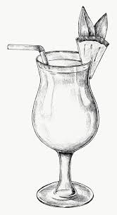 Hand Drawn Glass Of Pineapple Cocktail Transparent Png Free Image By Rawpixel Com How To Draw Hands Wine Glass Drawing Art Drawings