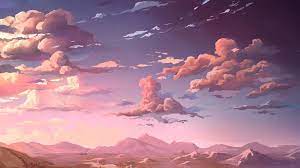 Pink Anime Aesthetic Wallpaper Wallpaper For Desktop Laptop Aq83 Nature Anime Art Sea Art Ani Imagem De Fundo De Computador Papel De Parede Pc Pintura Do Ceu