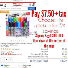 Officedepot Com Pay 7 50 Tax Plus Free Store Pickup Where Available Save 5 Sign Up Receive 20 Off 1 Item Fy Signup Free Store Signs