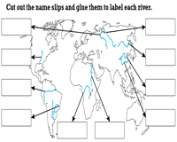Make use of this exercise to learn, review or revise definitions, interesting facts and useful information about rivers in this pdf worksheet for 6th grade childrern. Rivers Worksheets Major Rivers Of The World