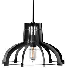 Large Black Iron Industrial Pendant Light 20 Diameter