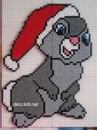 Deco Kdo Nat Perles Hama Pan Pan Noel Mobiles De Crochet De Bebe Perles Hama Perle