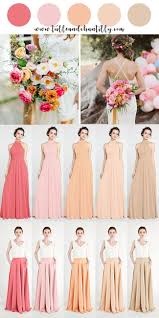 Pink Orange And Yellow Bridesmaid Dresses For Spring Wedding Wedding Weddingi Orange Bridesmaid Dresses Spring Wedding Bridesmaids Yellow Bridesmaid Dresses