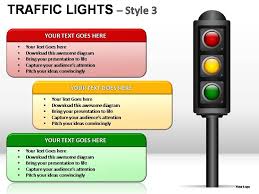 traffic lights style 3 powerpoint presentation slides