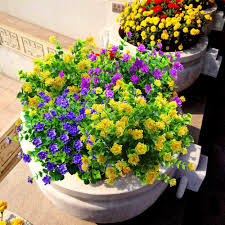 Yellow flowers and orange flowers that last a long time. Buy Jemong 8pcs Artificial Flowers Fake Outdoor Uv Resistant Plants Faux Plastic Greenery Shrubs Indoor Outside Hanging Planter Home Kitchen Office Wedding Garden Christmas Decor Yellow Online In Taiwan B07gyx1r6h