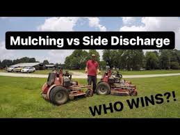 So here i'm gonna demystify, how you handle your the first negative about mulching is that you may require special blades for your mower. Mulch Vs Side Discharge Mowing Real Mowing Real Results Ferris Z3x Lawn Mowing Review Youtube