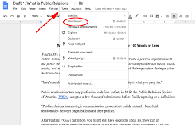 For example, if an author has to write a minimum or maximum amount of words for an article, essay, report, story, book, paper, you name it. How To See Word Count In Google Docs Faq