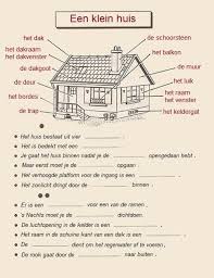 Woordenschat Een Klein Huis Vul In Vocabulair Schoollessen Spellingsregels