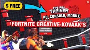 Island code (click to copy). Kovaaks Aim Trainer In Fortnite Creative Pc Console Mobile Youtube