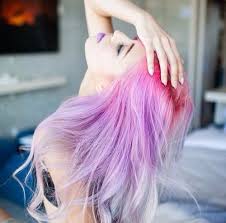 Image Via We Heart It Girl Grunge Hair Lilac Lips Pale Pastel Pink Hair Styles Dyed Hair Hair Color Pastel