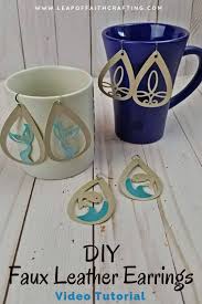 #cricut little mermaid svg file. Faux Leather Earrings Cricut Tutorial Make Cute Mermaid Earrings Leap Of Faith Crafting