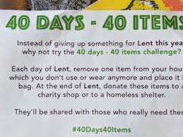 This lent, i'm giving up masturbation. Will You Be Taking The 40days40items Challenge This Lent
