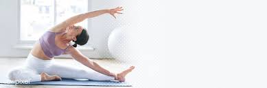 Download Premium Image Of Fitness Woman In A Parivrtta Janu Sirsasana Pose In 2020 Fit Women Savasana Pose Poses