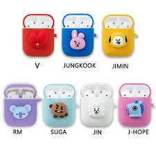 Check out our bts bt21 suga selection for the very best in unique or custom, handmade pieces. Wi66 Bts Bt21 Bangtan Boys Kpop Character Bt21 Airpods 1 2 Case Silicon Cover Skin Official K Pop Authentic With Keychain Jungkook Walmart Canada