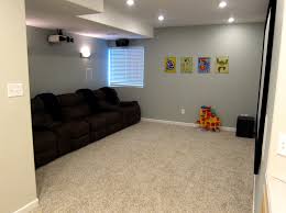 Works perfect in the basement family room. Finish Basement Home Theater Before And After Pictures