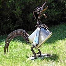 Dieser stuhl ist aus schrott zusammen geschweißt. Skulpturen Auf Creativ100 De