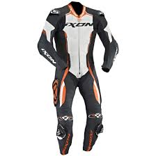 ixon vortex professional black white orange suit