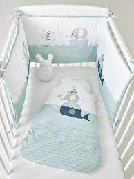 La star de la chambre de bébé (après bébé bien sûr !), c'est le ciel de lit. Tour De Lit Balein Eau Oeko Tex Bleu Clair Vertbaudet Tour De Lit Tour De Lit Bebe Tour De Lit Modulable