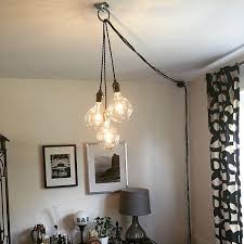 There are diagrams for adding lights to a ceiling fixture you already have and for using an existing wall outlet as the source for a new switch and light. Plug In Dimmable Pendant Lights Unique Chandelier Modern Etsy Plug In Pendant Light Living Room Lighting Bedroom Lighting