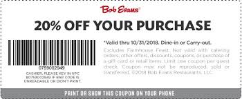Pinned October 25th 20 Off At Bobevans Restaurants Thecouponsapp Shopping Coupons Bob Evans Print Coupons