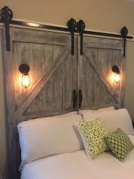 Cheaper And Better Diy Barn Door Headboard And Faux Barn Door Track Hardware Diy Barn Door Barndoor Headboard Cheap Home Decor