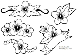 All hawaiian flower images and pictures are available for free download. Simple Hibiscus Flower Outline Novocom Top