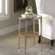 Harlow Glass Top End Table Glass Top End Tables Side Table Round Side Table